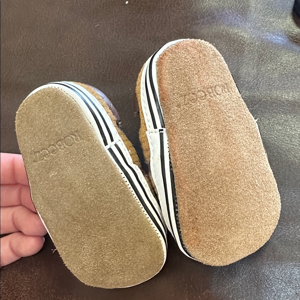 Robeez Brown Baby Shoes
